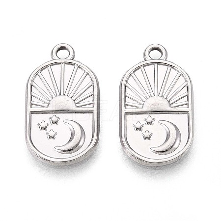 304 Stainless Steel Pendants STAS-T065-12P-1