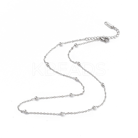 Non-Tarnish 304 Stainless Steel Satellite Chain Necklace for Men Women LS-NJEW-K245-011C-1