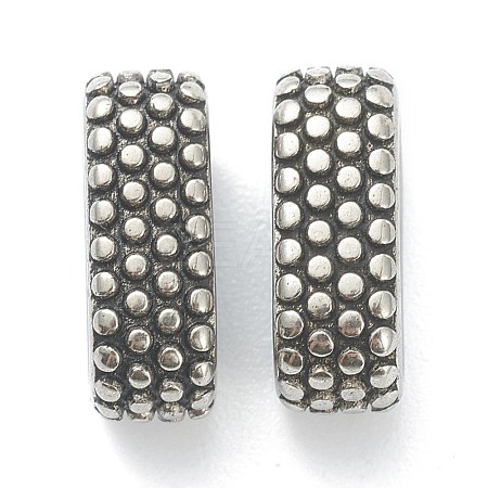 304 Stainless Steel Slide Charms/Slider Beads STAS-I181-025A-AS-1