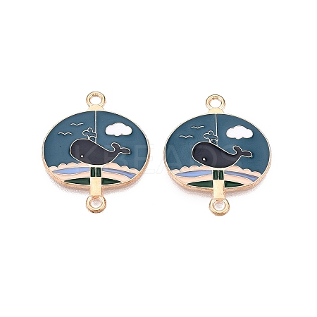 Alloy Enamel Pendants PALLOY-N176-29E-RS-1