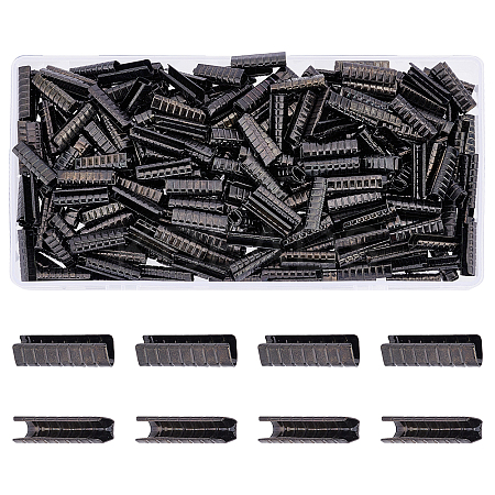 350Pcs Column Zinc Alloy Shoelace Buckle Connectors FIND-GA0001-90-1