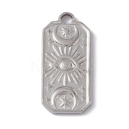 Non-Tarnish 304 Stainless Steel Pendants STAS-P316-01P-1