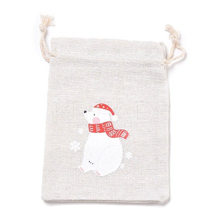 Christmas Cotton Cloth Storage Pouches ABAG-M004-02E-1