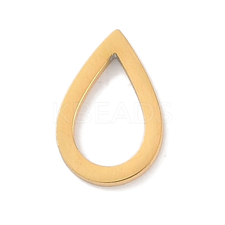 Golden Plated 304 Stainless Steel Charms STAS-K286-03K-G-1