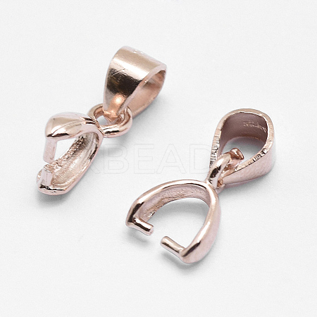 925 Sterling Silver Pendant Bails STER-E050-06RG-1