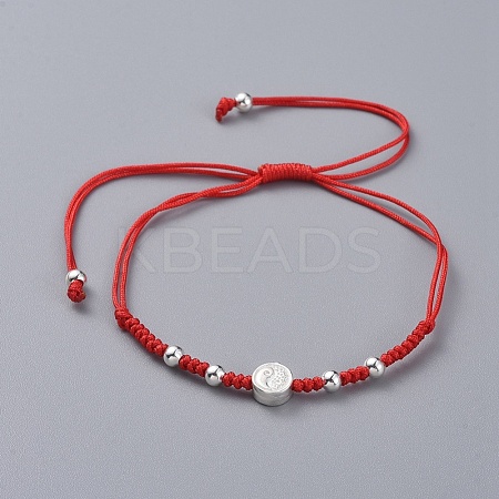 Feng Shui Adjustable Nylon Cord Braided Bead Bracelets BJEW-JB04976-01-1