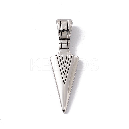 Non-Tarnish 304 Stainless Steel Big Pendants STAS-G289-03P-1