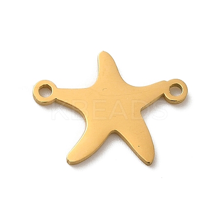 304 Stainless Steel Connector Charms STAS-O005-25G-1