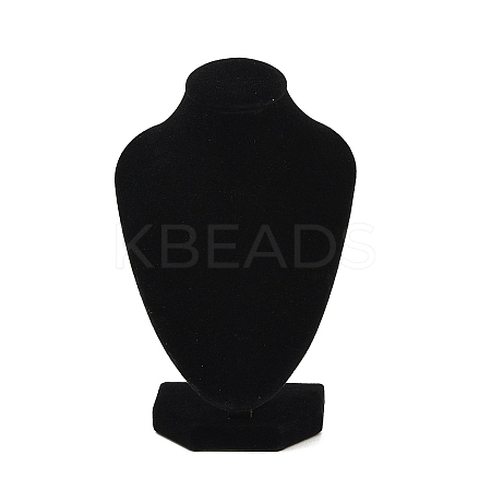 MDF Covered with Velveteen Bust Shaped Necklace Display Stands LS-ODIS-S015-01A-1