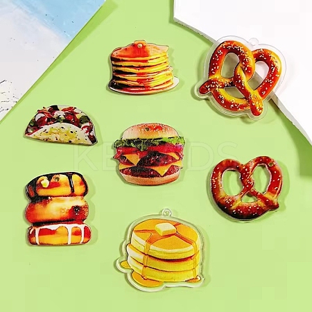 Printed Acrylic Pendants OACR-A043-02-1