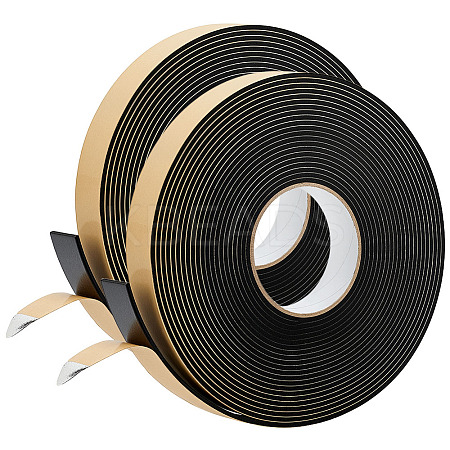 2 Rolls Strong Adhesion EVA Sponge Foam Rubber Tape AJEW-BC0009-88B-1
