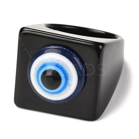 Transparent Acrylic Finger Rings RJEW-P022-G01-1