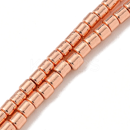 Electroplated Synthetic Non-Magnetic Hematite Beads Strands G-I360-D01-03-1