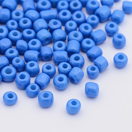6/0 Baking Paint Glass Seed Beads SEED-OL0002-09-4mm-11-1