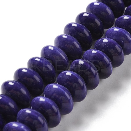Glazed Porcelain Beads PORC-E017-02J-1