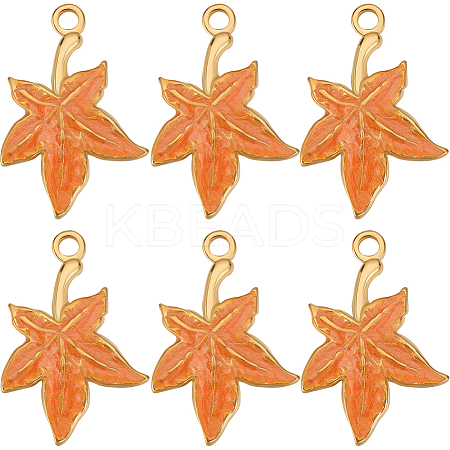 8Pcs 304 Stainless Steel Enamel Pendants STAS-BBC0005-36-1