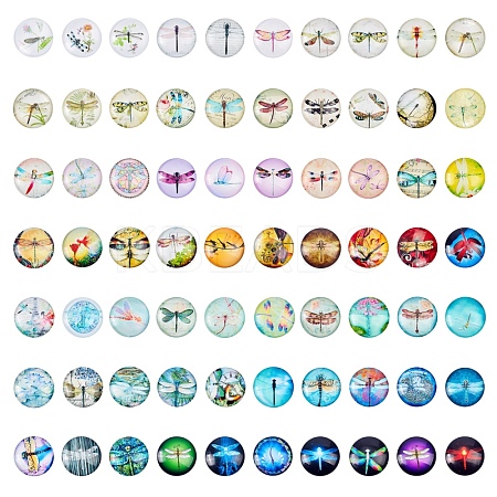 Flatback Glass Cabochons for DIY Projects GGLA-S047-25mm-06E-1