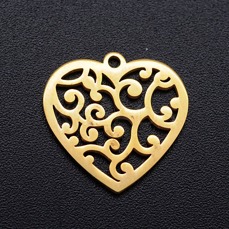 201 Stainless Steel Pendants STAS-T046-JN254-2-1