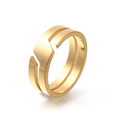304 Stainless Steel Rings for Women RJEW-S238-07G-1