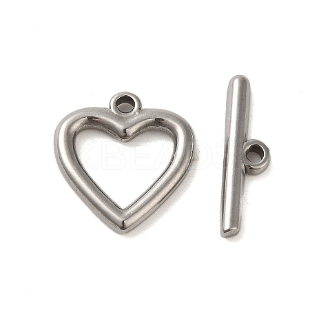Non-Tarnish 304 Stainless Steel Toggle Clasps STAS-Q324-04P-1