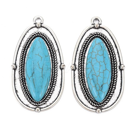 Tibetan Style Alloy Big Pendants PALLOY-S120-305AS-RS-1