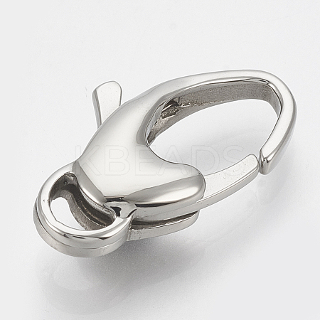Tarnish Resistant 304 Stainless Steel Lobster Claw Clasps LS-STAS-T033-19-1