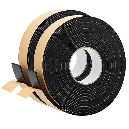 2 Rolls Strong Adhesion EVA Sponge Foam Rubber Tape AJEW-BC0009-88A-1
