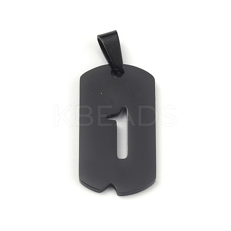 Ion Plating(IP) 304 Stainless Steel Pendants STAS-O127-E01-1