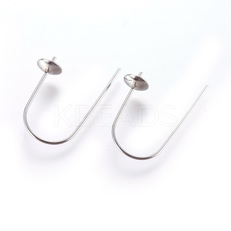 Tarnish Resistant 304 Stainless Steel Earring Hooks STAS-P237-13P-1