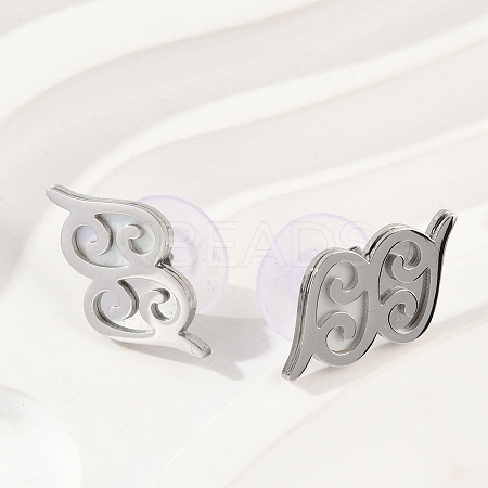 304 Stainless Steel Stud Earrings EJEW-Z089-26P-1