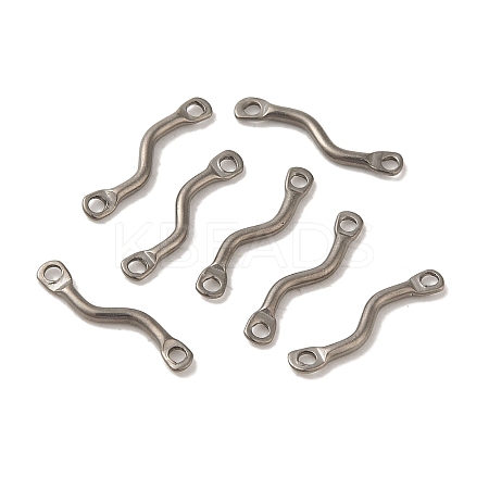 Non-Tarnish 304 Stainless Steel Links Connector Charms STAS-Q323-12P-1
