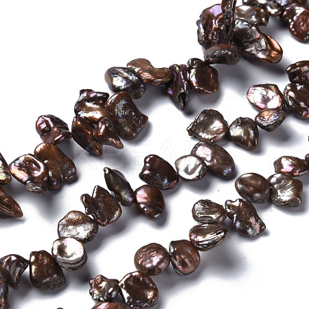 Natural Keshi Pearl Beads Strands PEAR-S021-138C-1