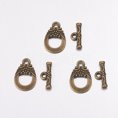 Tibetan Style Alloy Toggle Clasps LS-MAC2014-NF-1
