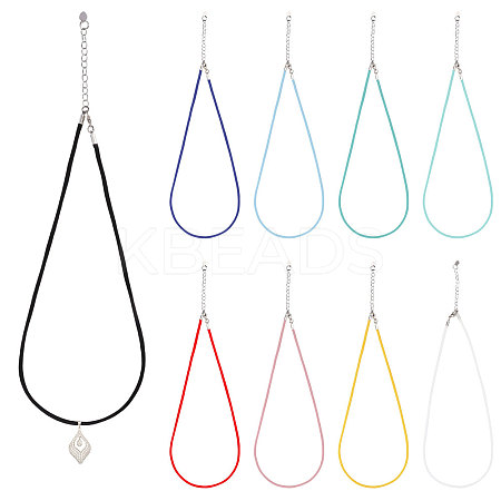 9Pcs 9 Colors Round Nylon Milan Cord Necklace Making NJEW-PH01635-1