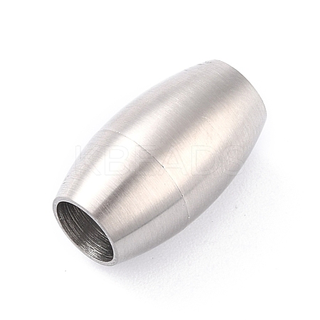 Tarnish Resistant 304 Stainless Steel Magnetic Clasps with Glue-in Ends STAS-F276-01P-1