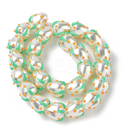 Baking Paint Baking Paint Glass Beads LAMP-Z014-02A-1