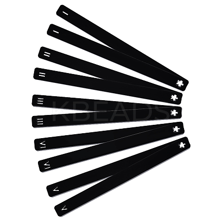 1Set Acrylic Rolling Mud Stick Guide AJEW-BC0007-71-1
