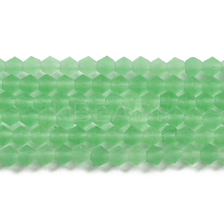 Imitate Austrian Crystal Frosted Glass Beads Strands EGLA-A039-T3mm-MD24-1