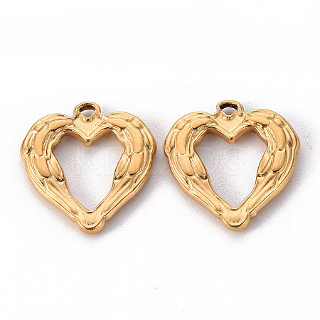 304 Stainless Steel Pendants STAS-T052-18G-1