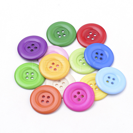 4-Hole Acrylic Buttons BUTT-Q038-30mm-M-1