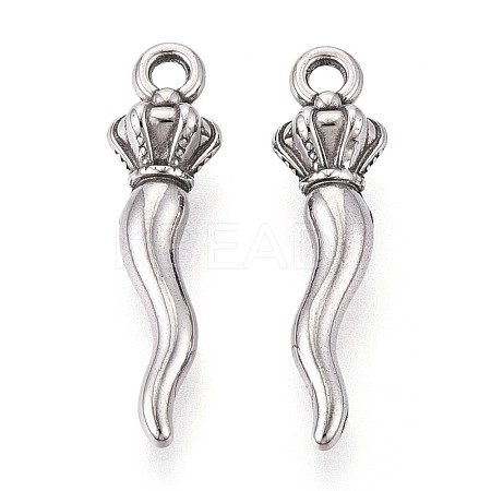304 Stainless Steel Pendants STAS-T065-29P-1