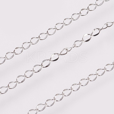 Tarnish Resistant 304 Stainless Steel Twisted Chain Curb Chains CHS-K008-15A-1