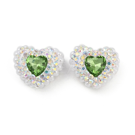 Polymer Clay Glass Rhinestone Beads CLAY-NH0001-13F-1