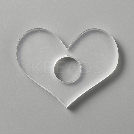 Transparent Acrylic Thumb Bookmark OFST-WH0002-14A-1