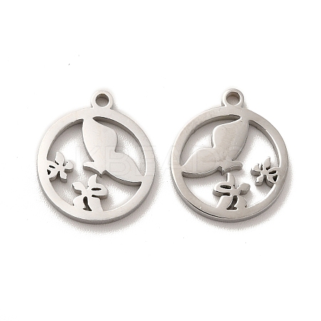 Non-Tarnish 304 Stainless Steel Charms STAS-M089-44P-1