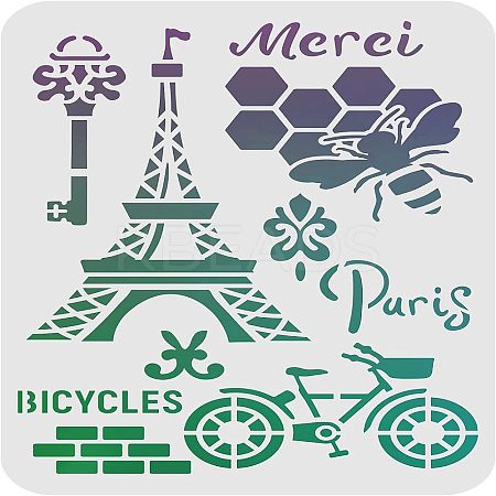 Large Plastic Reusable Drawing Painting Stencils Templates DIY-WH0202-034-1