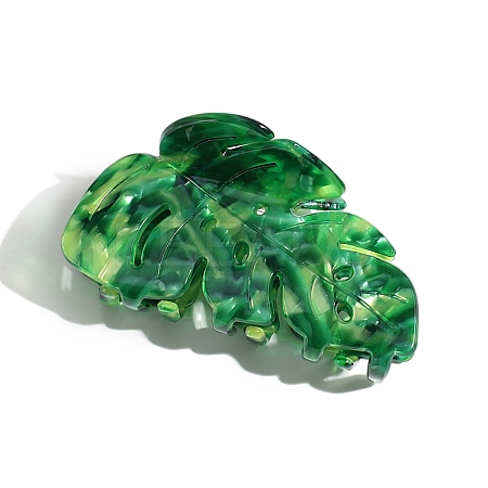 Leaf Cellulose Acetate Claw Hair Clips PW-WGF7B0C-02-1