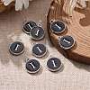 Platinum Plated Alloy Charms ENAM-S118-02I-P-5