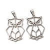 Non-Tarnish 201 Stainless Steel Pendants STAS-K251-035P-1