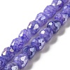 Electroplate Glass Beads Strand GLAA-G088-03D-1